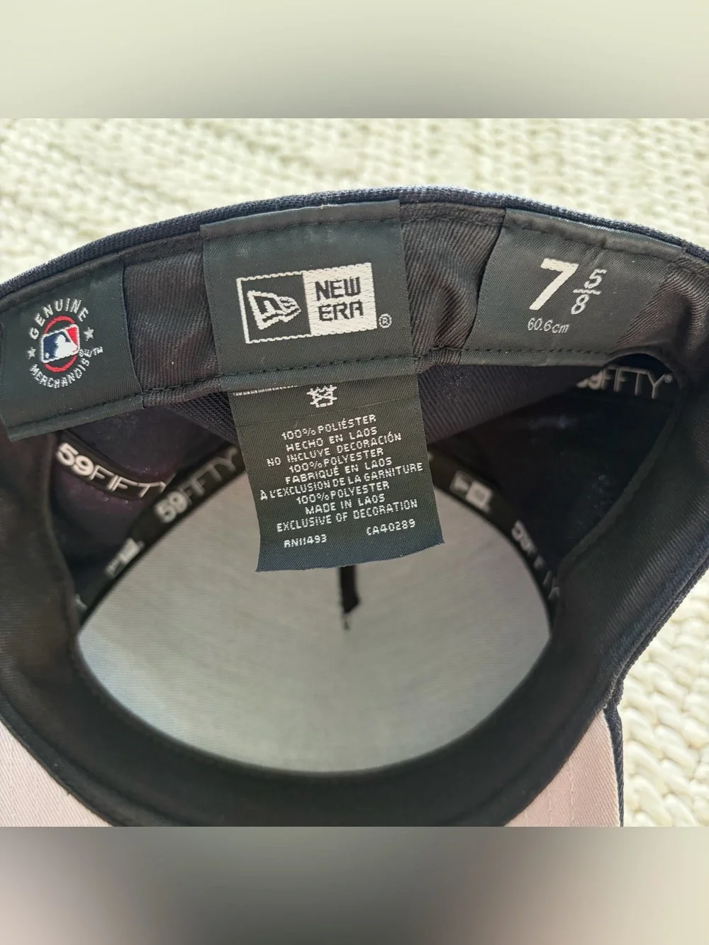 NEW ERA 2 Detroit Tigers Fitted Baseball Caps Hats Mens Large/XLarge & 7 5/8 EUC